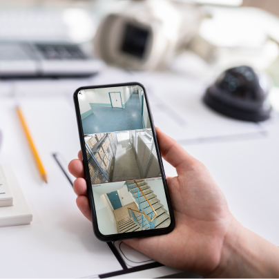 Fort Collins security camera feed on cell phone